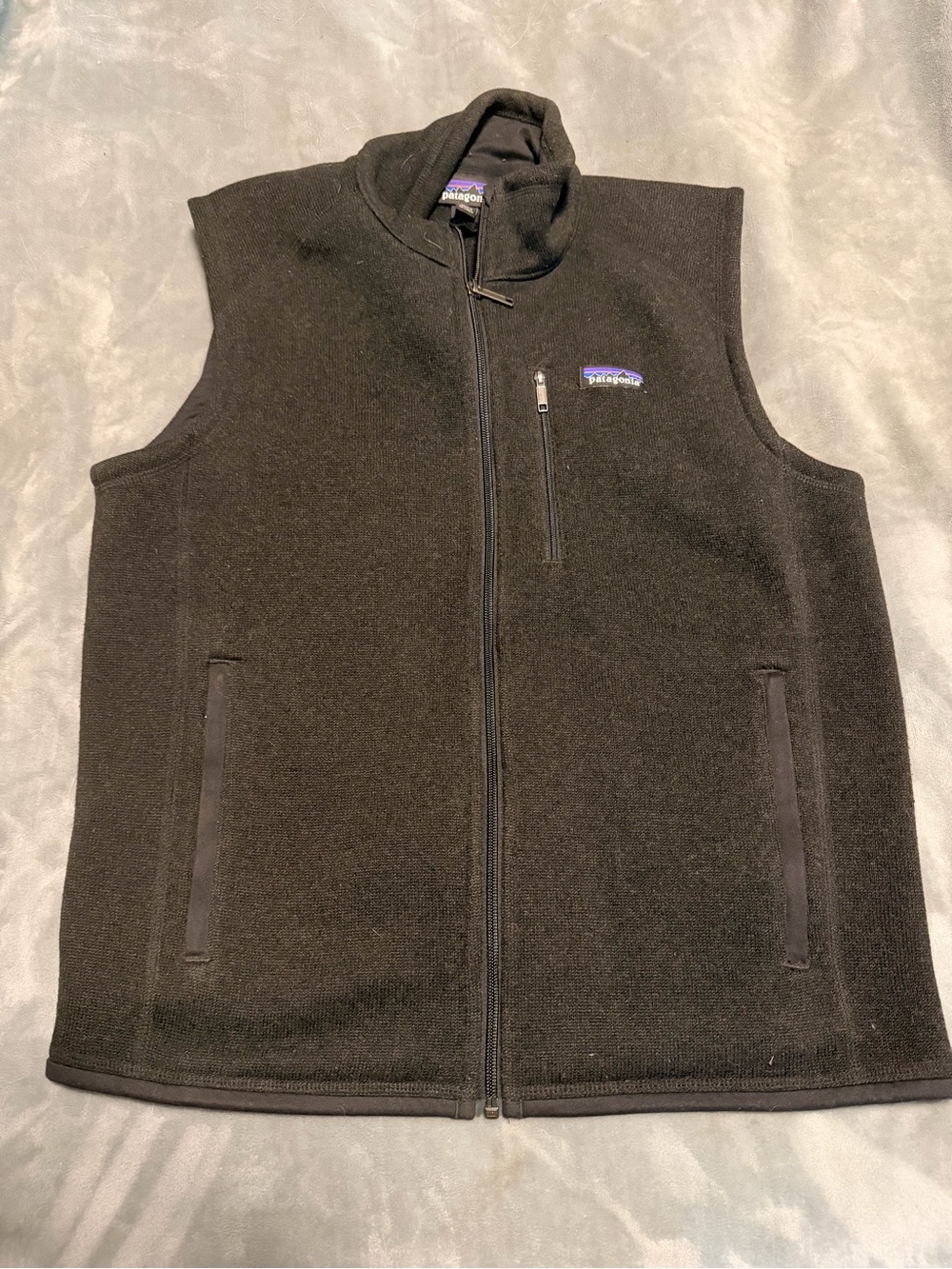 Patagonia Black Men's Full-Zip Fleece Vest